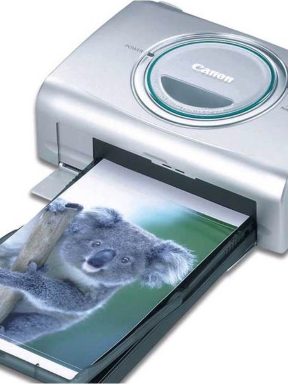 Canon Silver Portable Photo Printer with Teal Accent